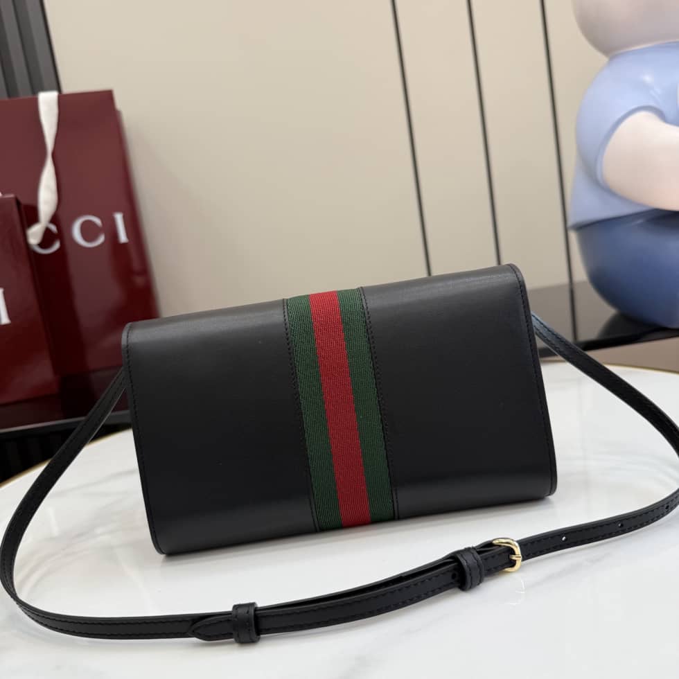 Gucci Horsebit Web Black Wallet With Strap 867120_1_157331 Gucci Horsebit Web Black Wallet With Strap 867120