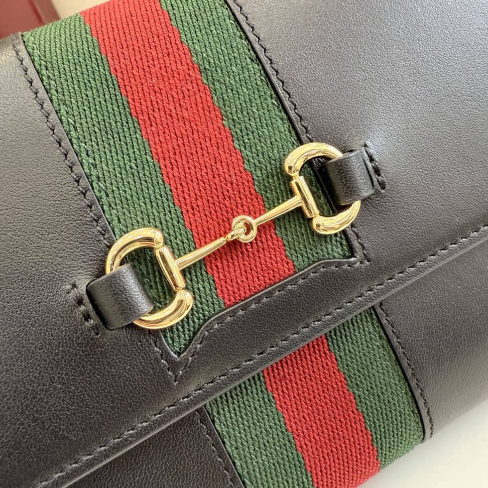 Gucci Horsebit Web Black Wallet With Strap 867120_4_157331 Gucci Horsebit Web Black Wallet With Strap 867120