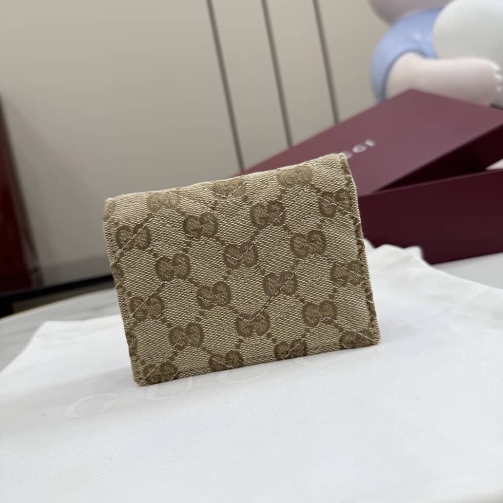 Gucci GG Marmont Canvas Beige Small Wallet 466492_1_157381 Gucci GG Marmont Canvas Beige Small Wallet 466492