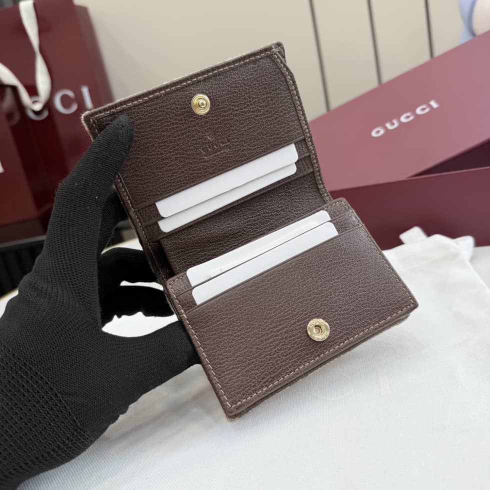 Gucci GG Marmont Canvas Beige Small Wallet 466492_6_157381 Gucci GG Marmont Canvas Beige Small Wallet 466492