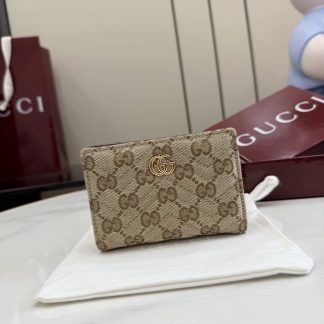 Gucci GG Marmont Small Wallet Sand Brown 773427