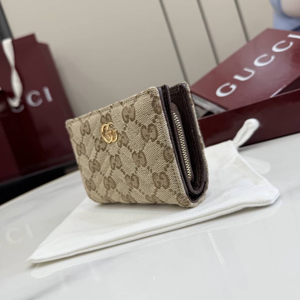 Gucci GG Marmont Small Wallet Sand Brown 773427_2_157391 Gucci GG Marmont Small Wallet Sand Brown 773427