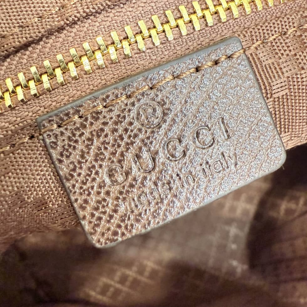 Gucci GG Supreme Web-stripe Small Tote Bag Beige_8_157420 Gucci GG Supreme Web-stripe Small Tote Bag Beige