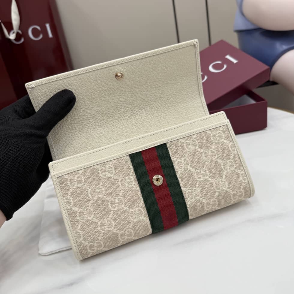 Gucci Ophidia Canvas Beige Continental Wallet_6_157490 Gucci Ophidia Canvas Beige Continental Wallet