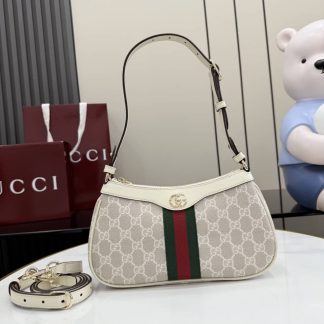Gucci Ophidia Canvas Small Beige Shoulder Bag 841341