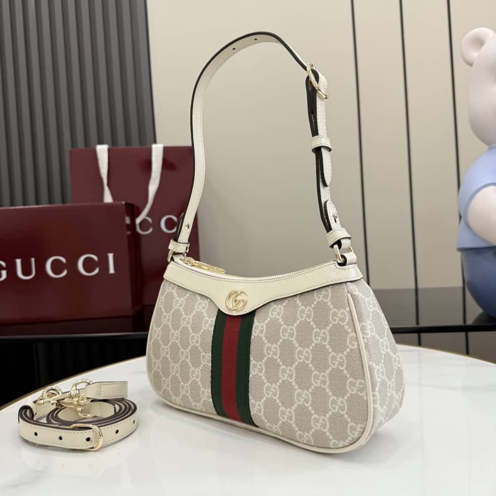 Gucci Ophidia Canvas Small Beige Shoulder Bag 841341_2_157500 Gucci Ophidia Canvas Small Beige Shoulder Bag 841341