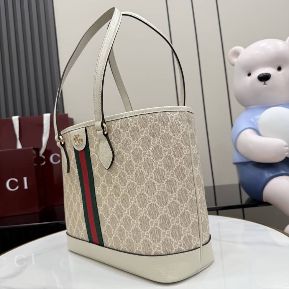 Gucci Ophidia Canvas Medium Beige Tote Bag 836849_2_157540 Gucci Ophidia Canvas Medium Beige Tote Bag 836849