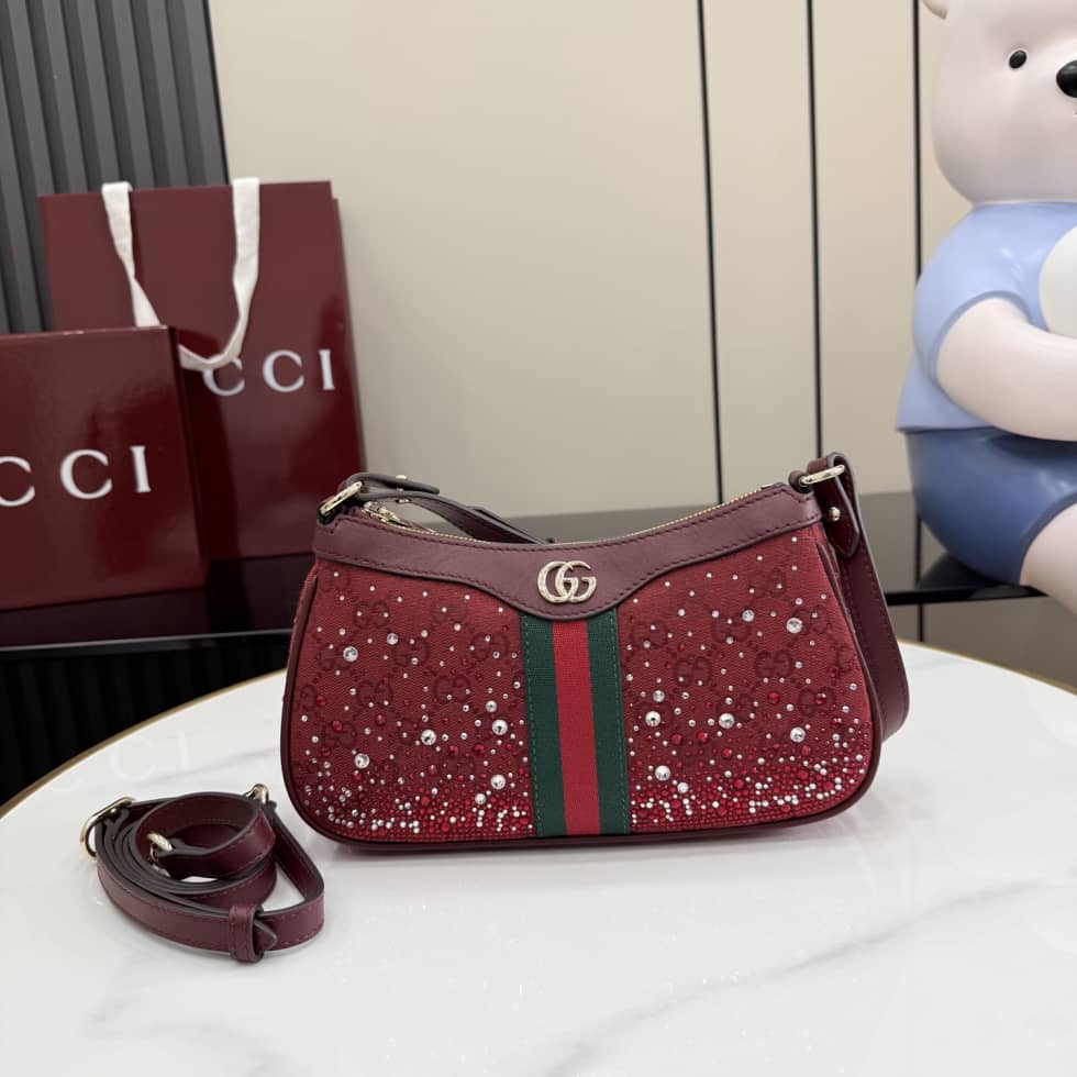 Gucci Ophidia Crystal Small Red Shoulder Bag_10_157570 Gucci Ophidia Crystal Small Red Shoulder Bag