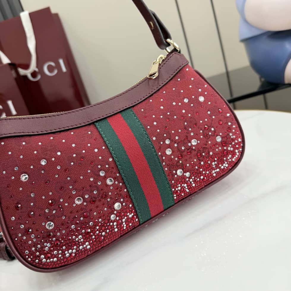 Gucci Ophidia Crystal Small Red Shoulder Bag_4_157570 Gucci Ophidia Crystal Small Red Shoulder Bag