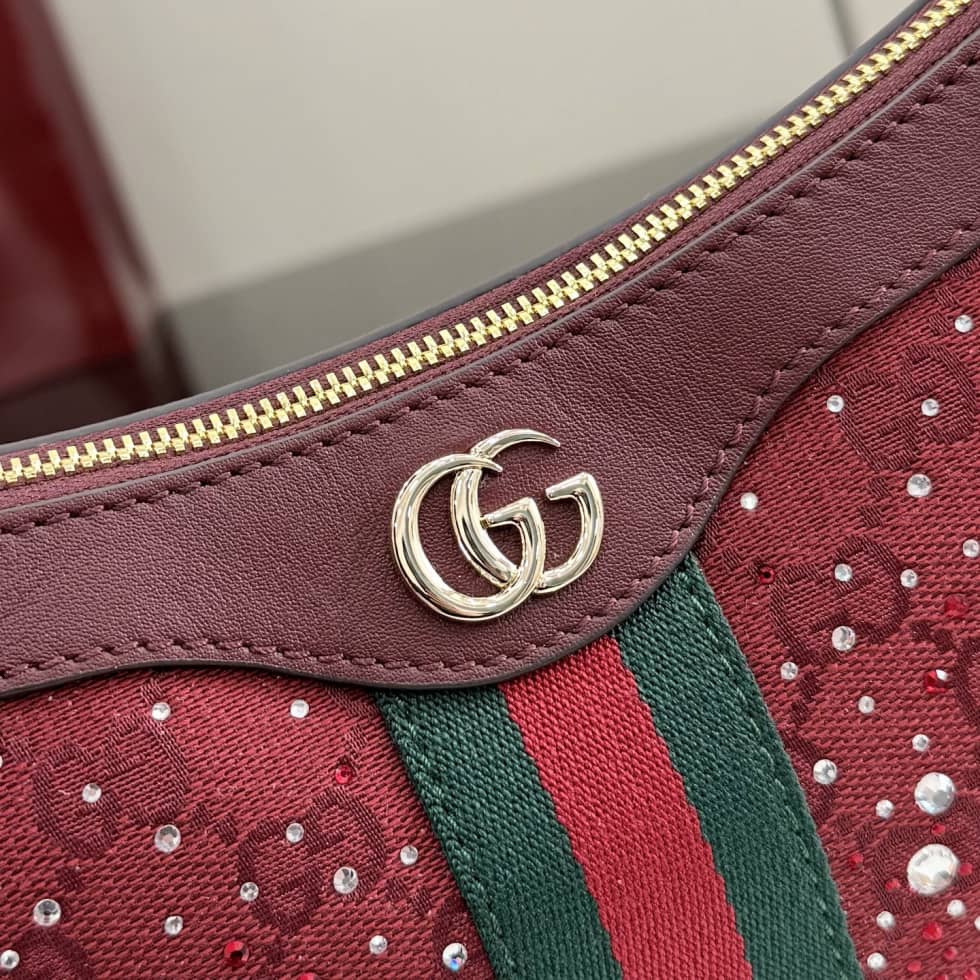 Gucci Ophidia Crystal Small Red Shoulder Bag_5_157570 Gucci Ophidia Crystal Small Red Shoulder Bag