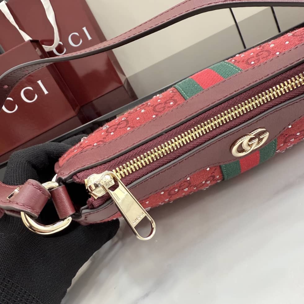 Gucci Ophidia Crystal Small Red Shoulder Bag_6_157570 Gucci Ophidia Crystal Small Red Shoulder Bag