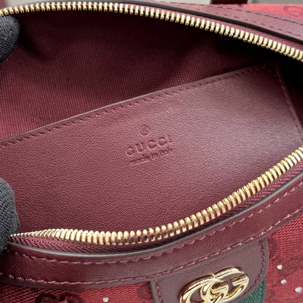 Gucci Ophidia Crystal Small Red Boston Bag 841294_8_157580 Gucci Ophidia Crystal Small Red Boston Bag 841294