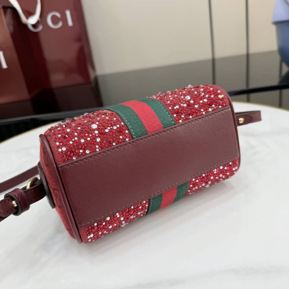Gucci Ophidia Crystal Super Mini Red Top Handle Bag_3_157590 Gucci Ophidia Crystal Super Mini Red Top Handle Bag