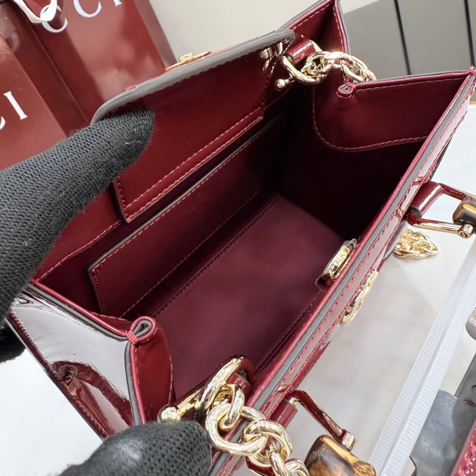 Gucci Diana Velvet Mini Red Tote Bag 675800_7_157600 Gucci Diana Velvet Mini Red Tote Bag 675800