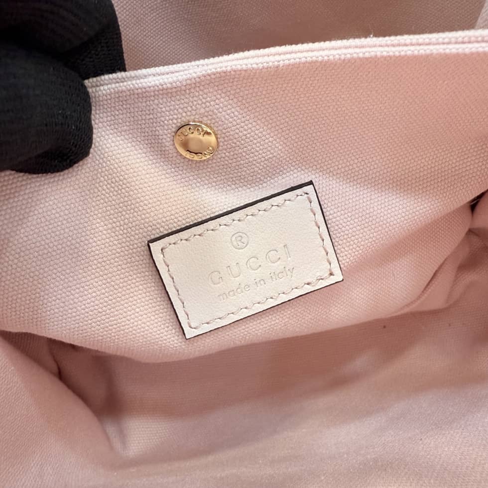 Gucci GG Emblem Canvas Small Pink Bucket Bag_8_157630 Gucci GG Emblem Canvas Small Pink Bucket Bag