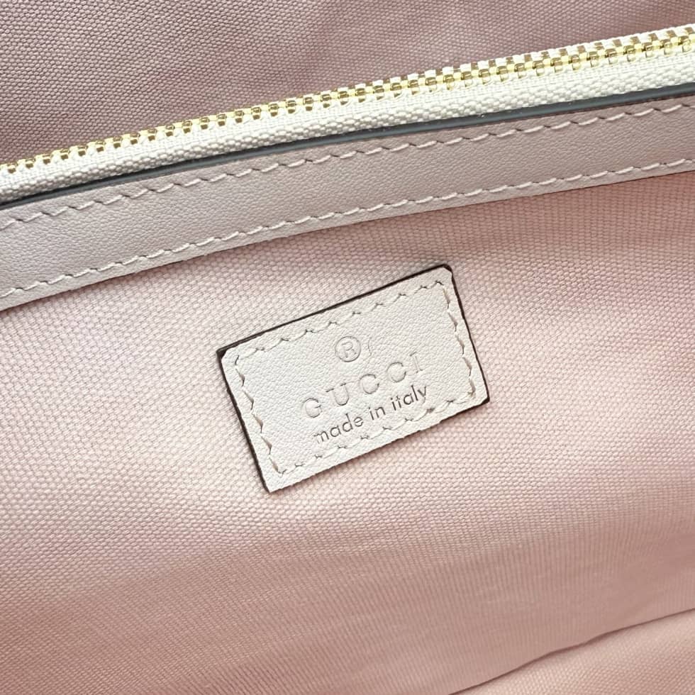 Gucci GG Emblem Canvas Medium Pink Bucket Bag_8_157640 Gucci GG Emblem Canvas Medium Pink Bucket Bag