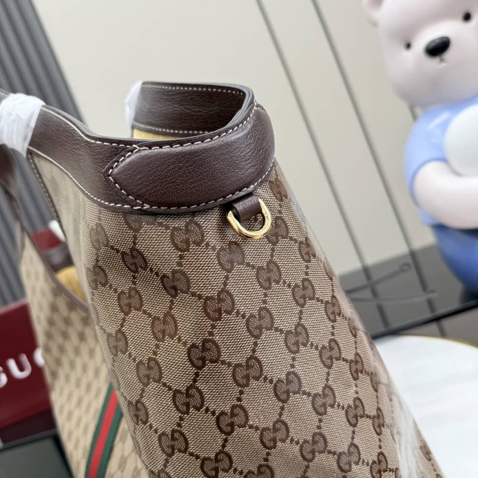 Gucci Giglio Large Tote Bag Brown 853971_7_157760 Gucci Giglio Large Tote Bag Brown 853971