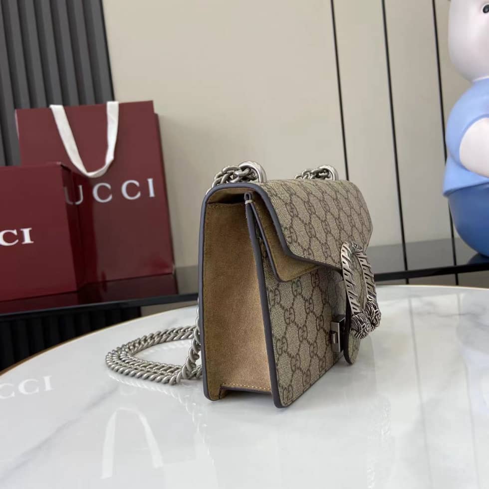Gucci Dionysus GG Supreme Brown Mini Crossbody Bag_2_157790 Gucci Dionysus GG Supreme Brown Mini Crossbody Bag