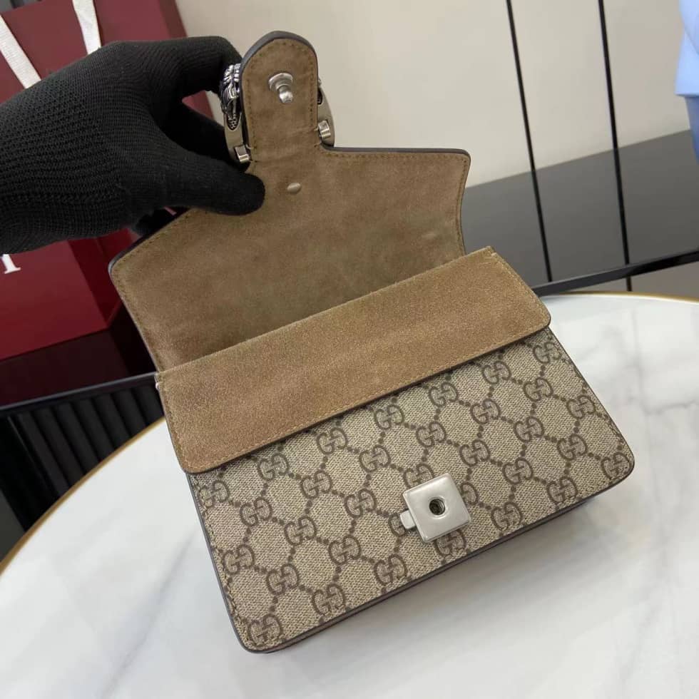 Gucci Dionysus GG Supreme Brown Mini Crossbody Bag_6_157790 Gucci Dionysus GG Supreme Brown Mini Crossbody Bag