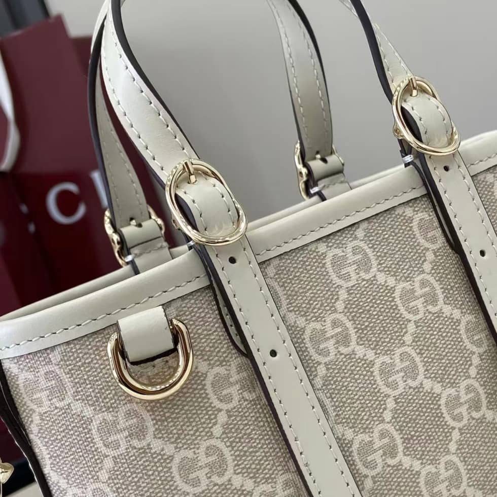 Gucci GG Emblem Coated Mini White Shoulder Bag_3_157830 Gucci GG Emblem Coated Mini White Shoulder Bag