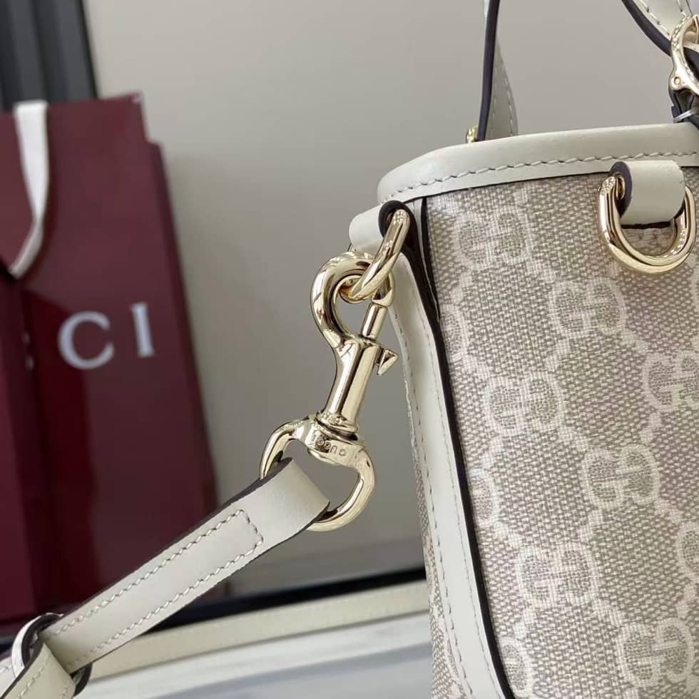 Gucci GG Emblem Coated Mini White Shoulder Bag_5_157830 Gucci GG Emblem Coated Mini White Shoulder Bag