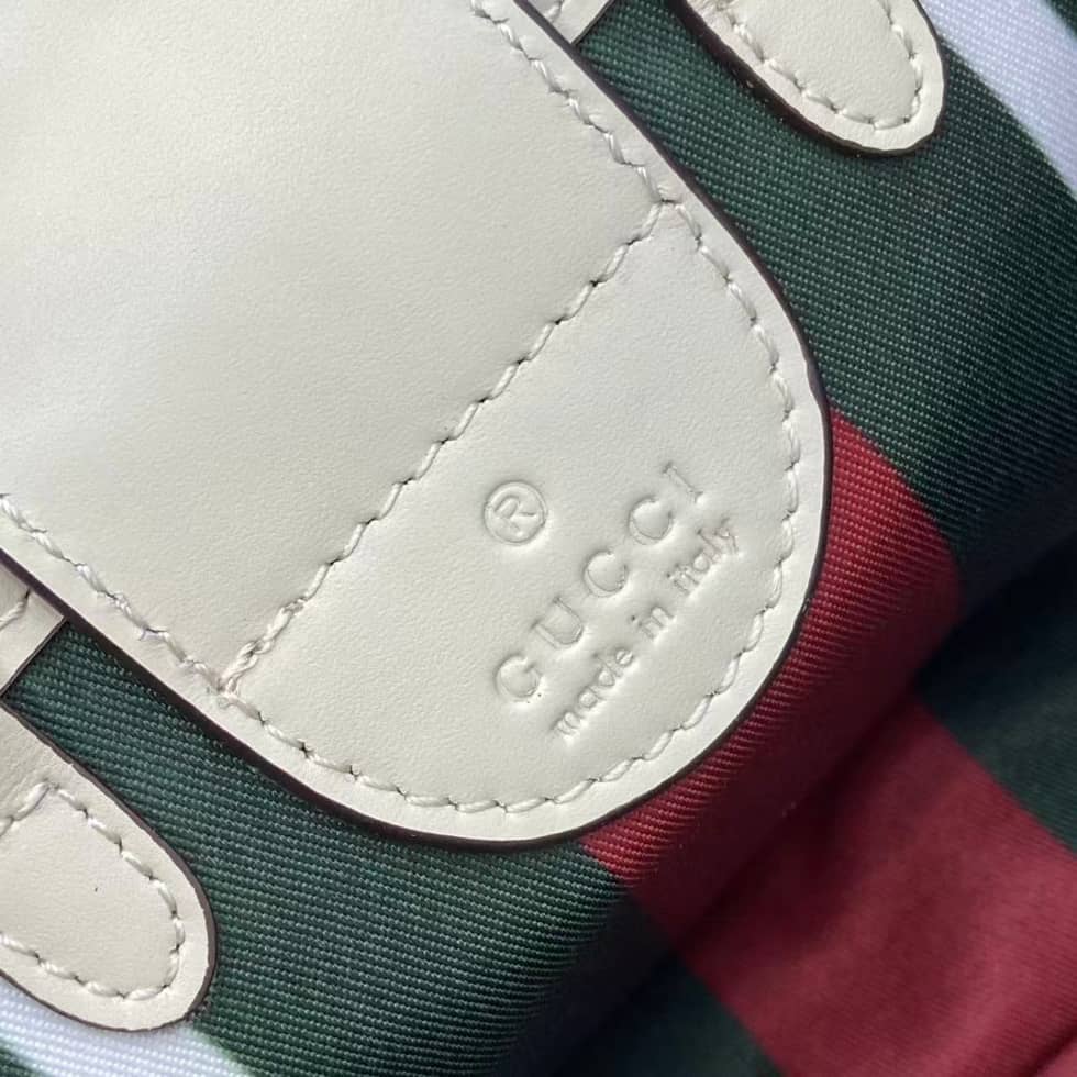 Gucci GG Emblem Coated Mini White Shoulder Bag_8_157830 Gucci GG Emblem Coated Mini White Shoulder Bag