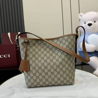 Gucci GG Emblem Small Shoulder Bag Brown 848881