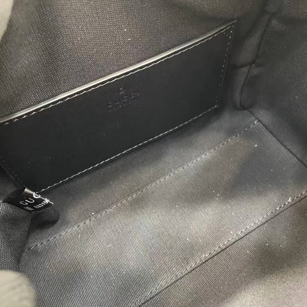 Gucci GG Emblem Small Black Boston Bag 848889_7_158030 Gucci GG Emblem Small Black Boston Bag 848889