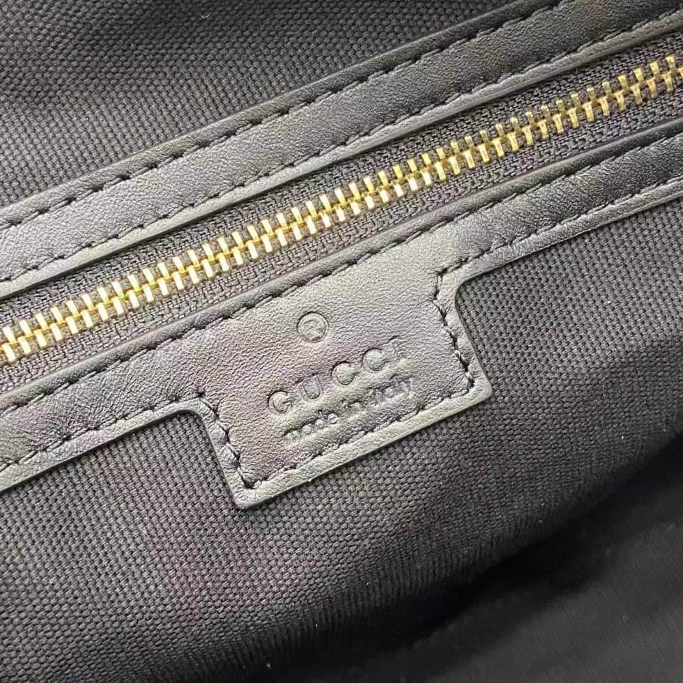 Gucci GG Emblem Medium Black Boston Bag 848886_8_158040 Gucci GG Emblem Medium Black Boston Bag 848886