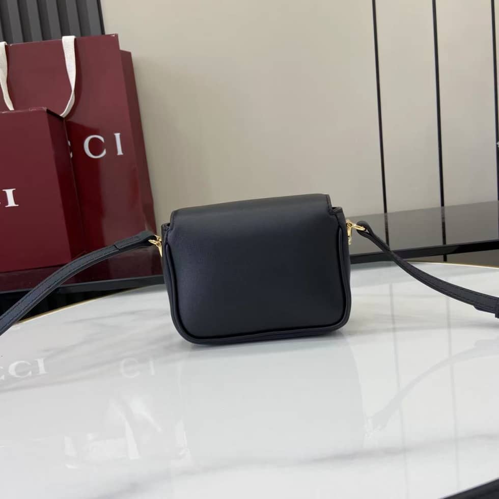 Gucci Horsebit 1955 Leather Small Black Shoulder Bag_1_158070 Gucci Horsebit 1955 Leather Small Black Shoulder Bag