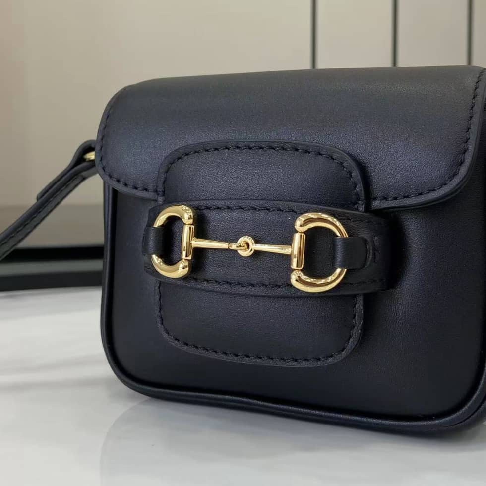 Gucci Horsebit 1955 Leather Small Black Shoulder Bag_5_158070 Gucci Horsebit 1955 Leather Small Black Shoulder Bag