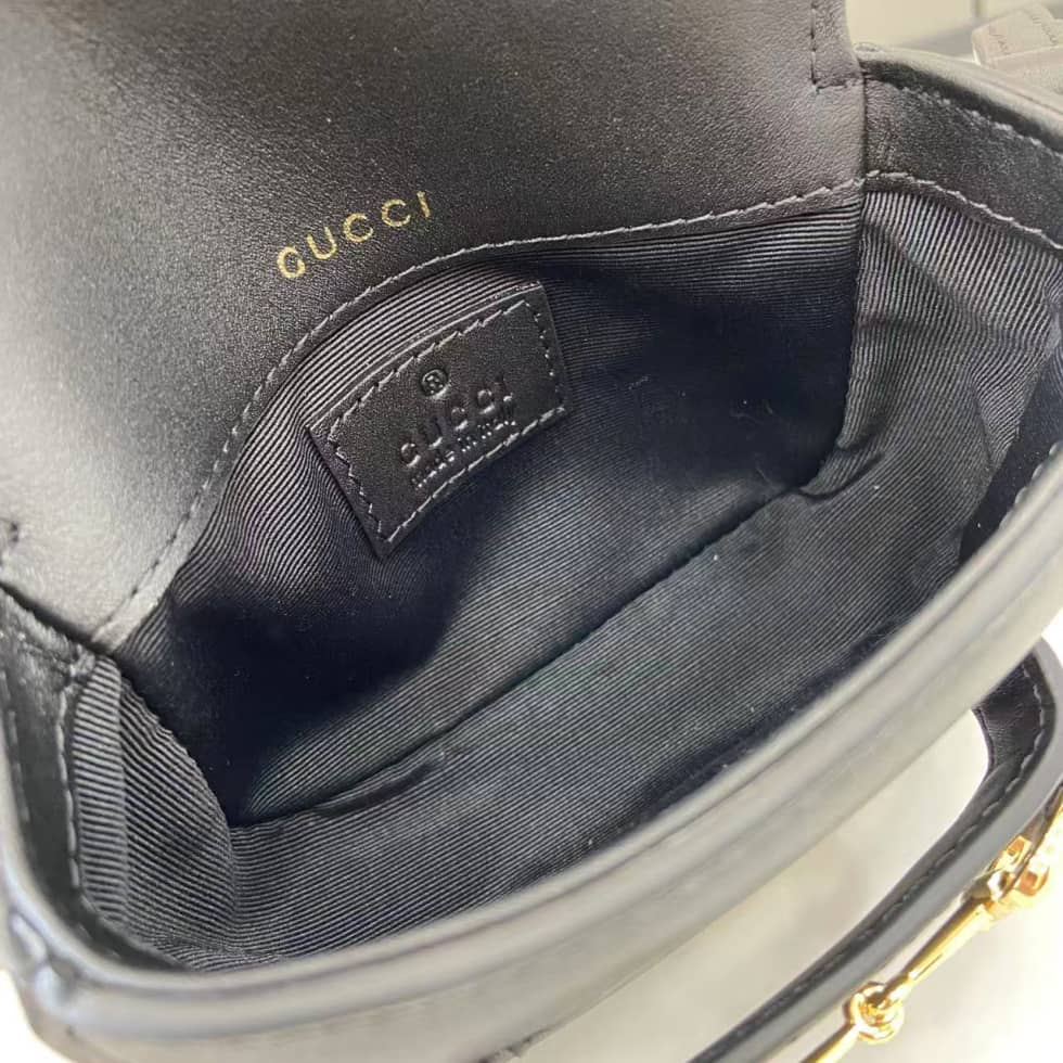 Gucci Horsebit 1955 Leather Small Black Shoulder Bag_7_158070 Gucci Horsebit 1955 Leather Small Black Shoulder Bag