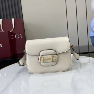 Gucci Horsebit 1955 Aura White Mini Shoulder Bag