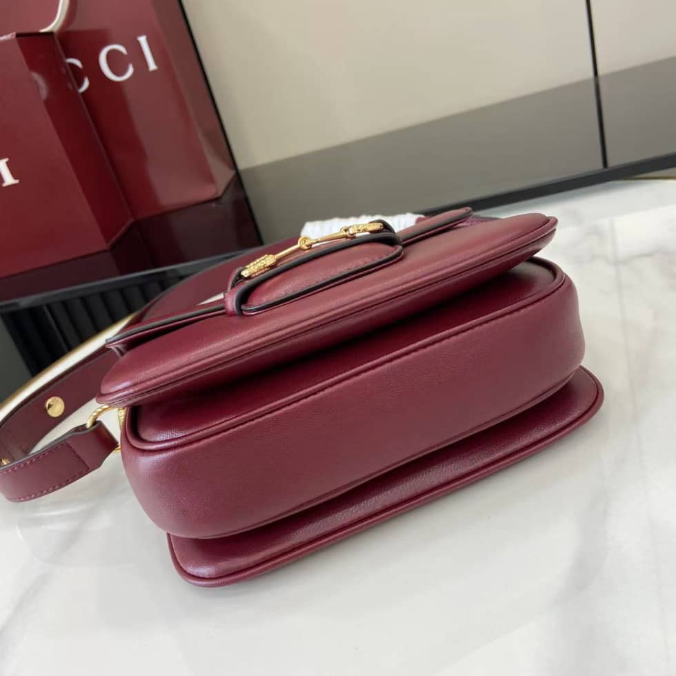 Gucci Horsebit 1955 Aura Red Mini Shoulder Bag 847064_3_158090 Gucci Horsebit 1955 Aura Red Mini Shoulder Bag 847064