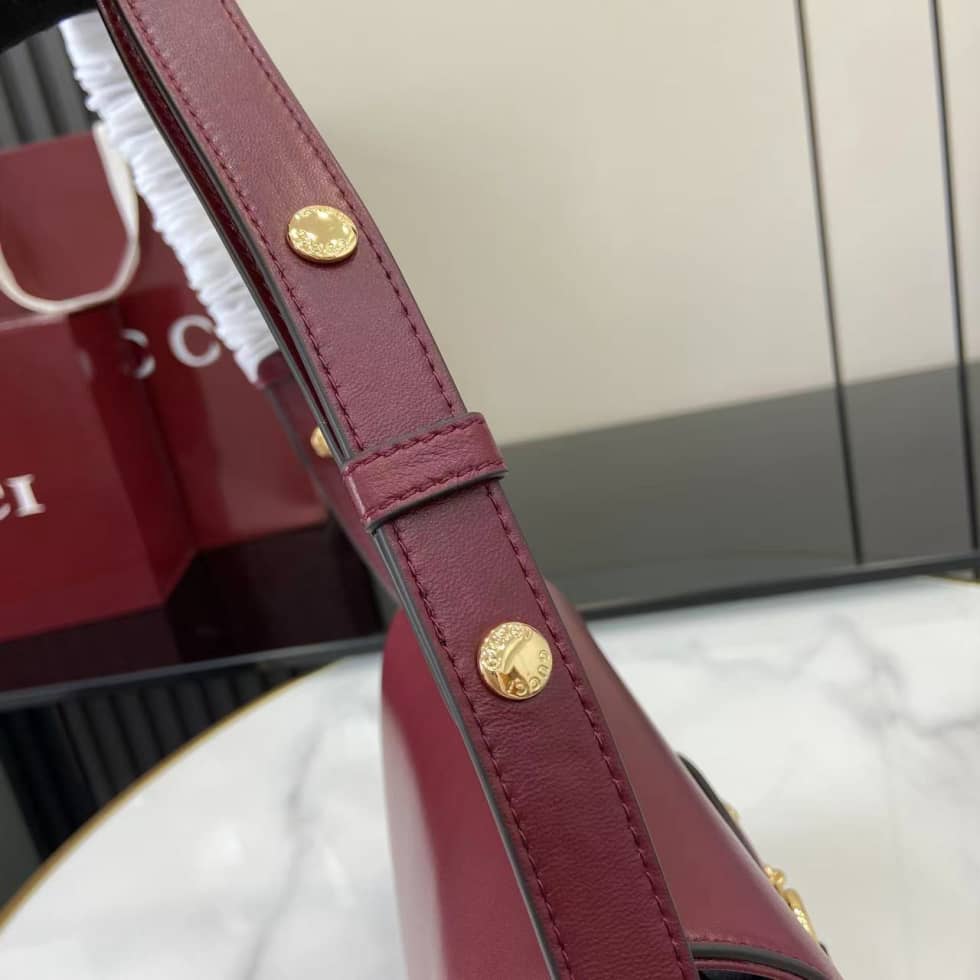 Gucci Horsebit 1955 Aura Red Mini Shoulder Bag 847064_4_158090 Gucci Horsebit 1955 Aura Red Mini Shoulder Bag 847064