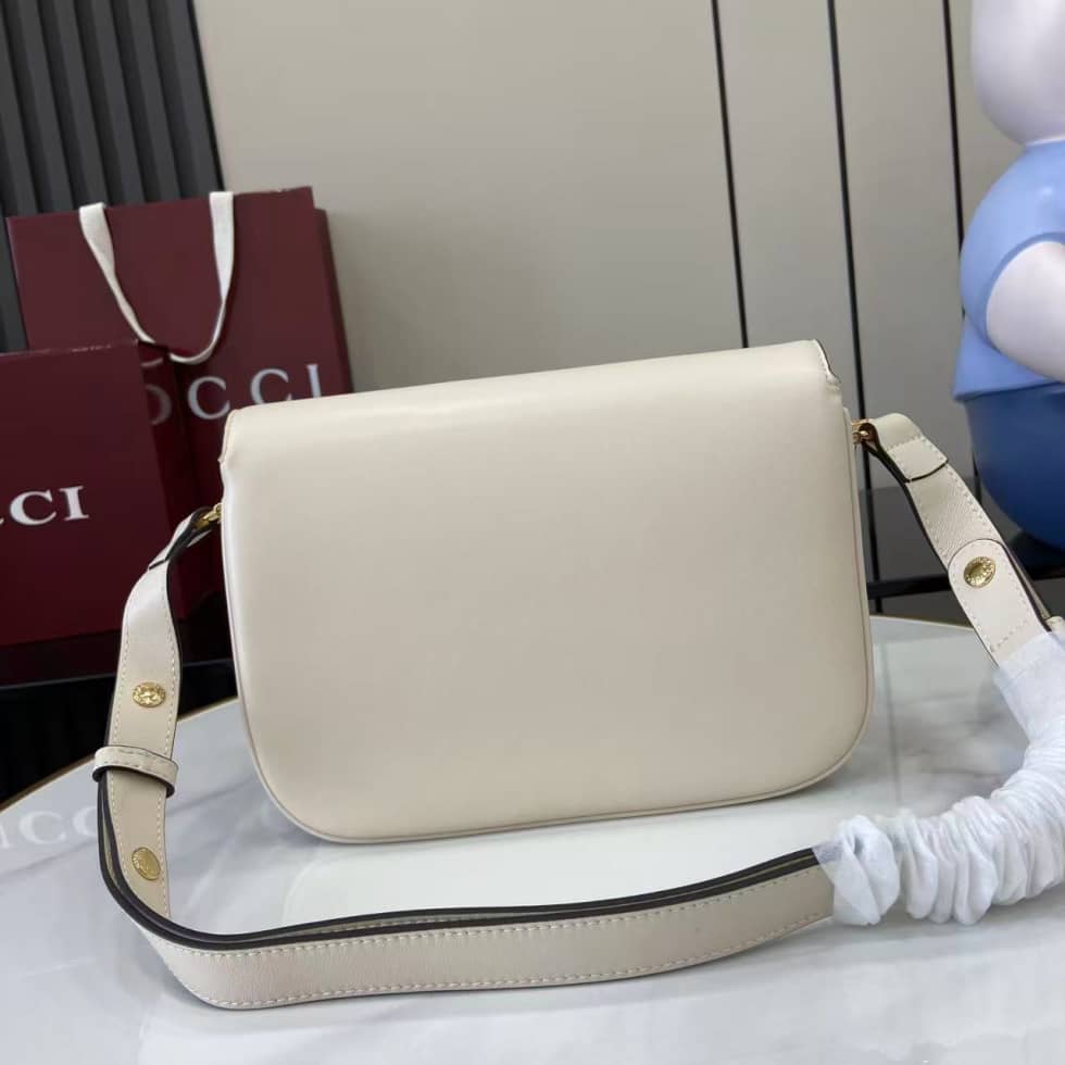 Gucci Horsebit 1955 Aura Small White Shoulder Bag_1_158100 Gucci Horsebit 1955 Aura Small White Shoulder Bag