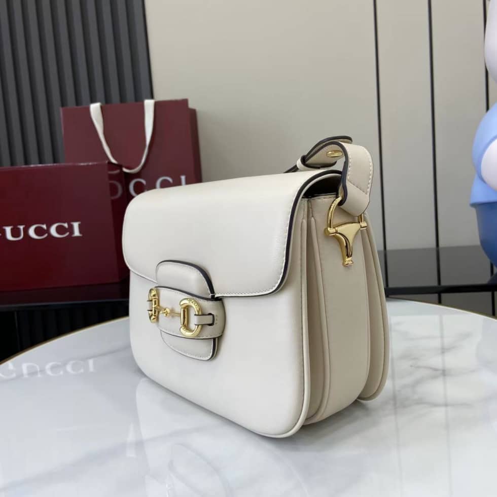 Gucci Horsebit 1955 Aura Small White Shoulder Bag_2_158100 Gucci Horsebit 1955 Aura Small White Shoulder Bag