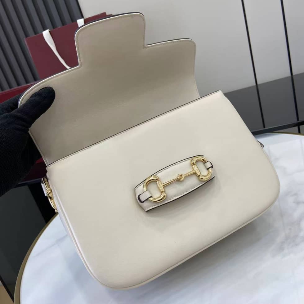 Gucci Horsebit 1955 Aura Small White Shoulder Bag_6_158100 Gucci Horsebit 1955 Aura Small White Shoulder Bag