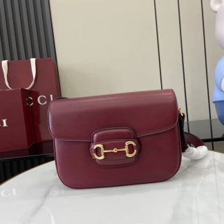 Gucci Horsebit 1955 Aura Small Red Shoulder Bag