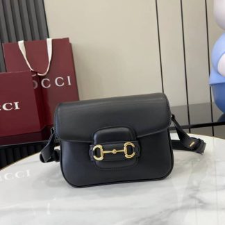 Gucci Horsebit 1955 Aura Black Mini Shoulder Bag