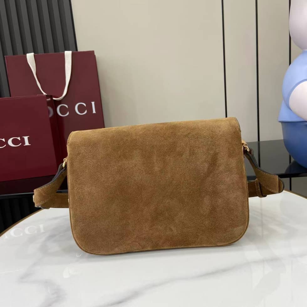 Gucci Horsebit 1955 Aura Suede Small Brown Shoulder Bag_1_158140 Gucci Horsebit 1955 Aura Suede Small Brown Shoulder Bag