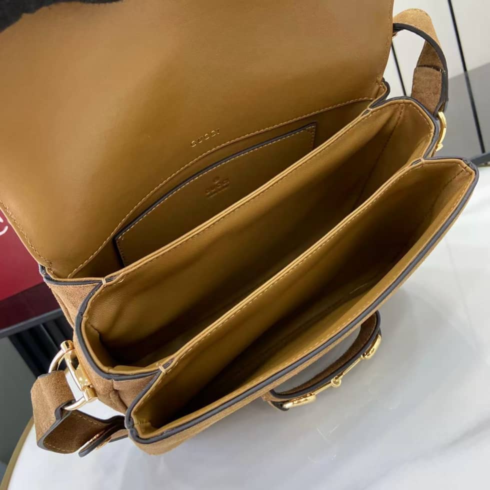 Gucci Horsebit 1955 Aura Suede Small Brown Shoulder Bag_7_158140 Gucci Horsebit 1955 Aura Suede Small Brown Shoulder Bag