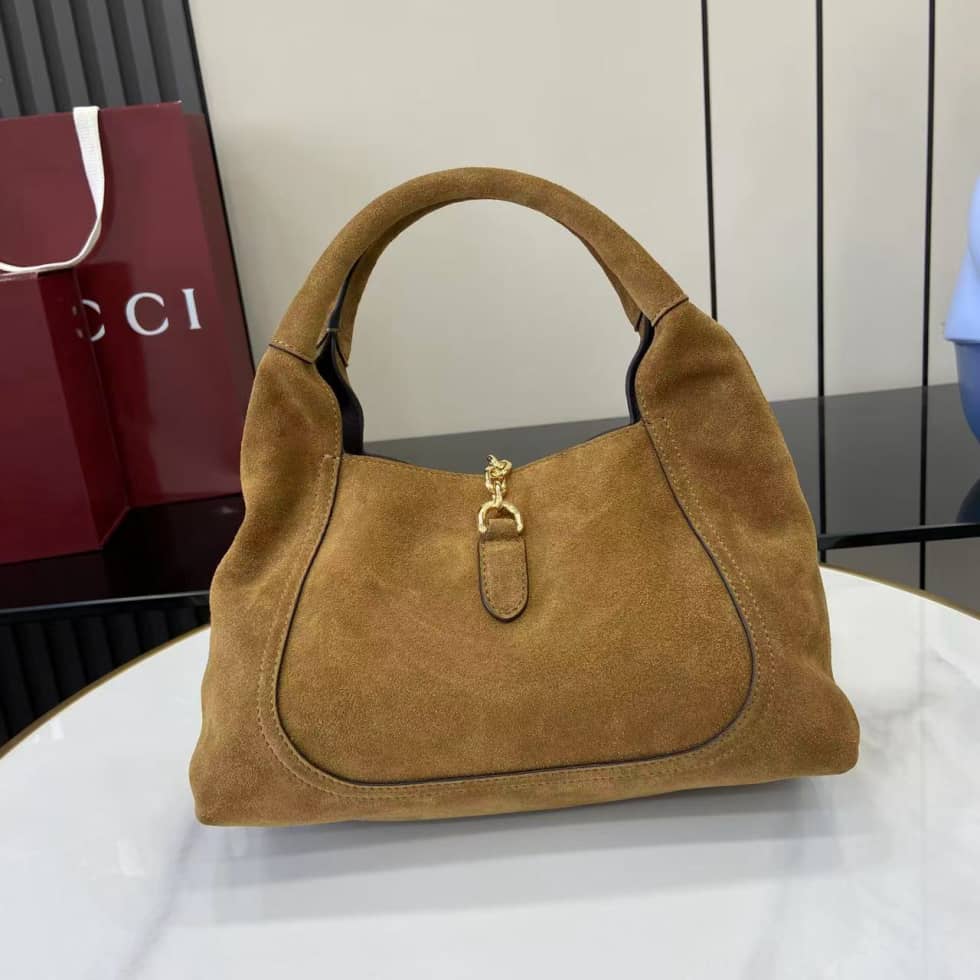 Gucci Softbit Suede Medium Brown Top Handle Bag_1_158160 Gucci Softbit Suede Medium Brown Top Handle Bag