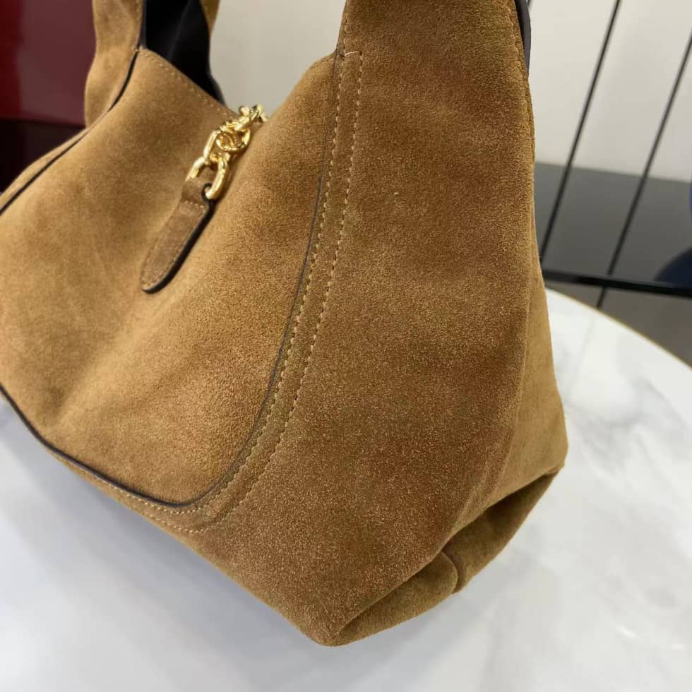 Gucci Softbit Suede Medium Brown Top Handle Bag_2_158160 Gucci Softbit Suede Medium Brown Top Handle Bag