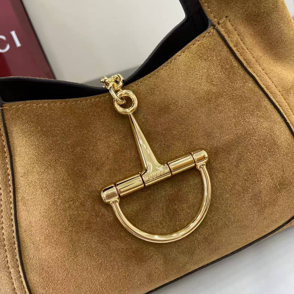 Gucci Softbit Suede Medium Brown Top Handle Bag_4_158160 Gucci Softbit Suede Medium Brown Top Handle Bag