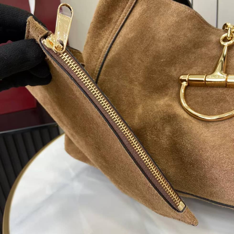 Gucci Softbit Suede Maxi Brown Shoulder Bag_5_158170 Gucci Softbit Suede Maxi Brown Shoulder Bag