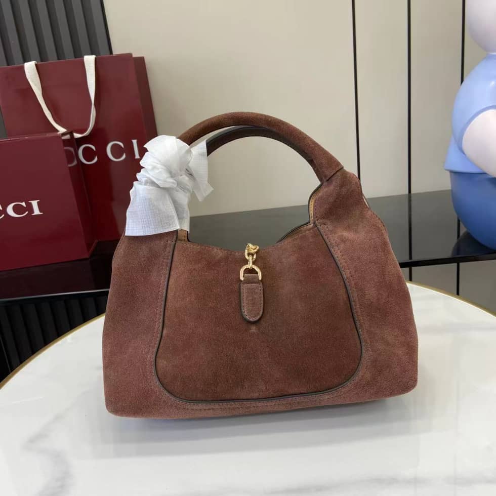 Gucci Softbit Suede Medium Dark Brown Top Handle Bag_1_158180 Gucci Softbit Suede Medium Dark Brown Top Handle Bag