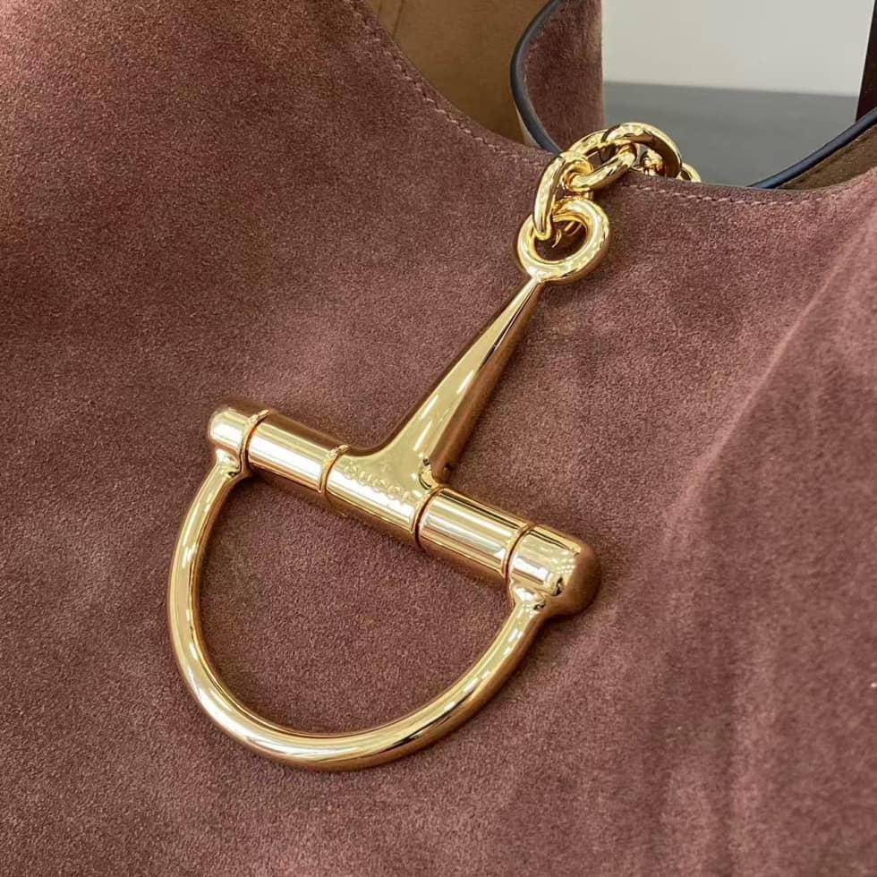 Gucci Softbit Suede Maxi Dark Brown Shoulder Bag_4_158190 Gucci Softbit Suede Maxi Dark Brown Shoulder Bag