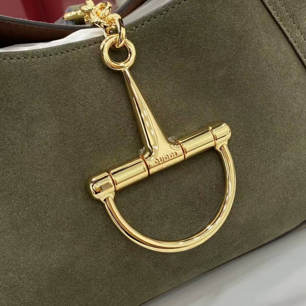 Gucci Softbit Suede Medium Green Top Handle Bag_5_158200 Gucci Softbit Suede Medium Green Top Handle Bag