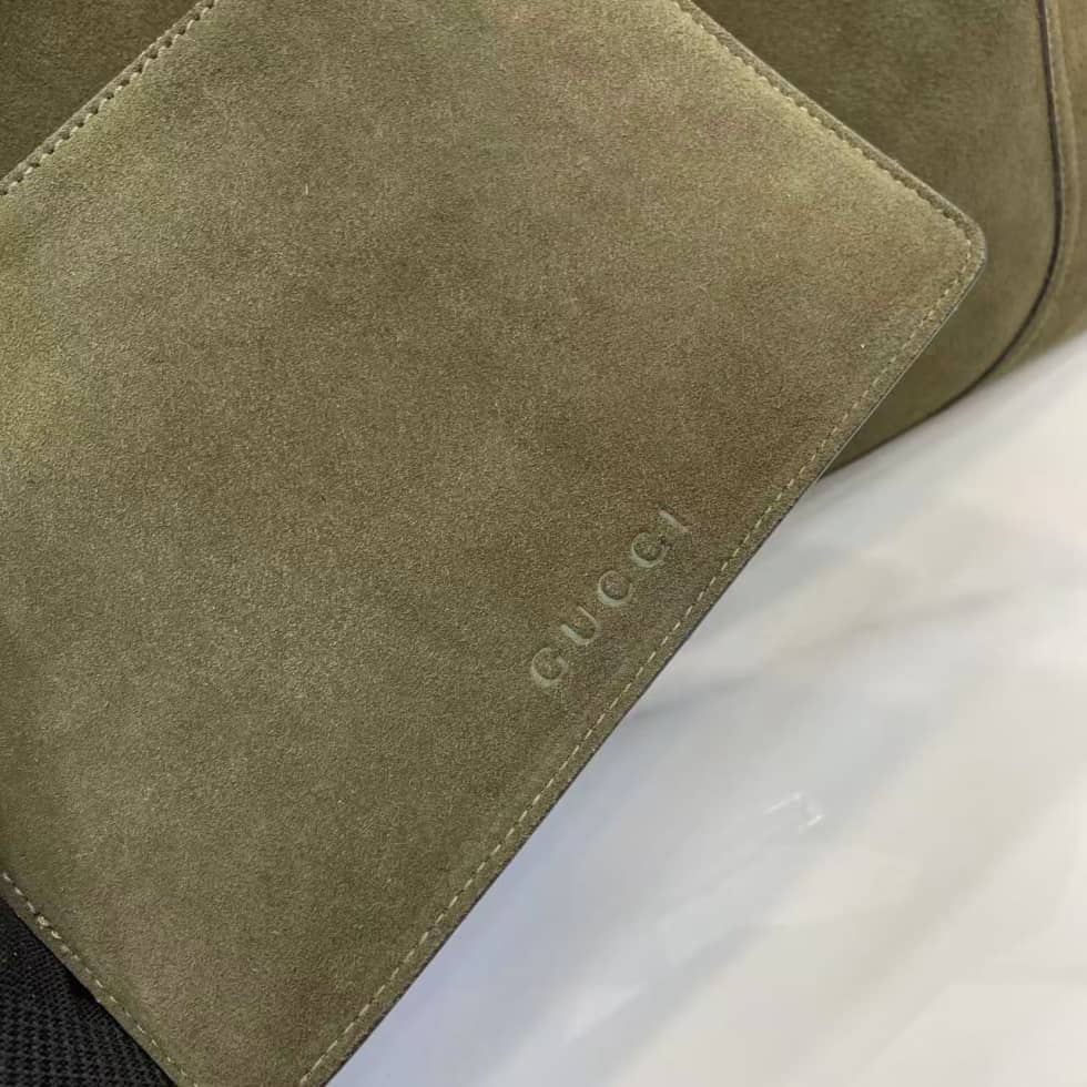 Gucci Softbit Suede Maxi Green Shoulder Bag_3_158210 Gucci Softbit Suede Maxi Green Shoulder Bag